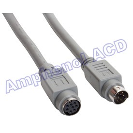 Premium 8 Pin Mini Din 8 Md8 Serial Extension Cable Mini Din 8 Male To Mini Din 8 Female 10ft Fibre Channel Din Cables